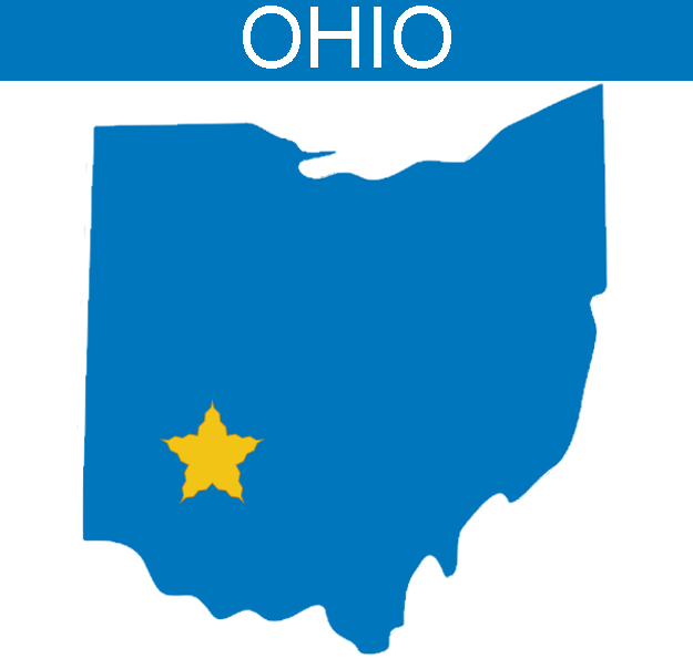Image of Ohio showing location of SSCS-OH