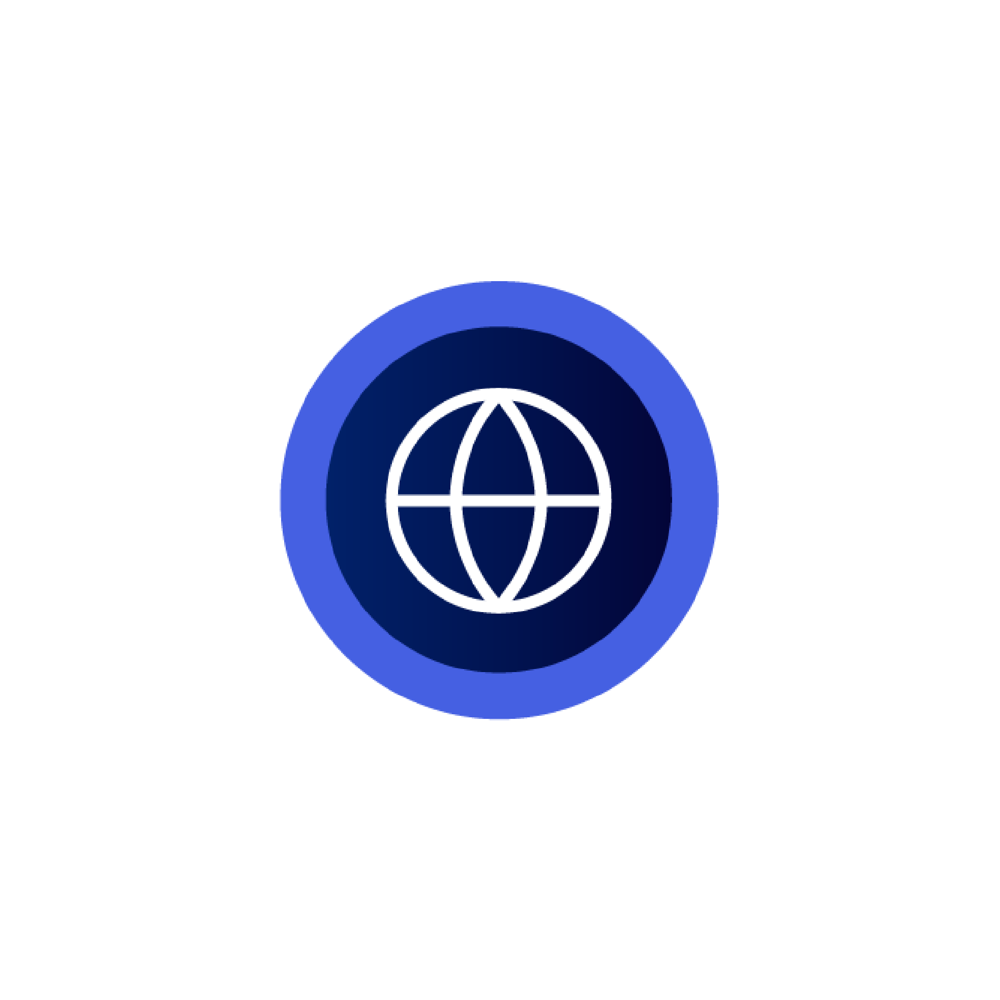 graphic of a blue globe