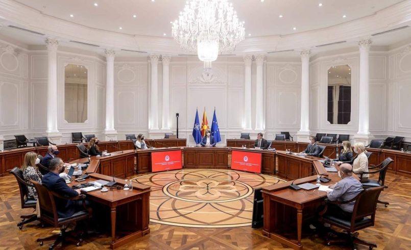 People in large a conference room